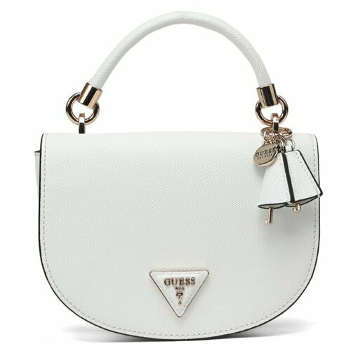 Сумка GUESS, белый pu leather crossbody bags simple female brand alligator pattern shoulder crossbody bags ladies semicircle saddle handbags