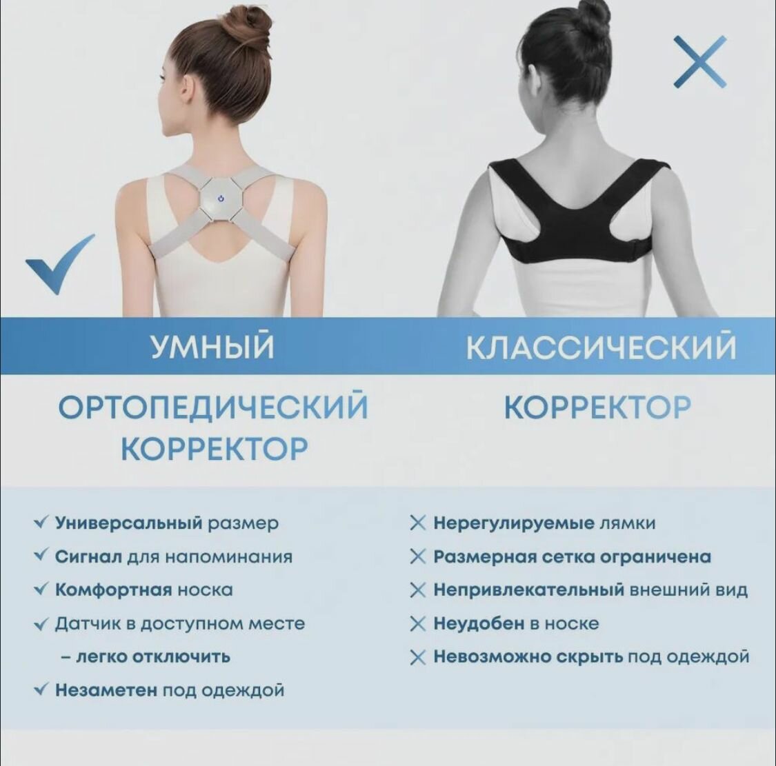 Корректоры Осанки Умный Корректор осанки для детей и взрослых, корсет ортопедический регулируемый с датчиком