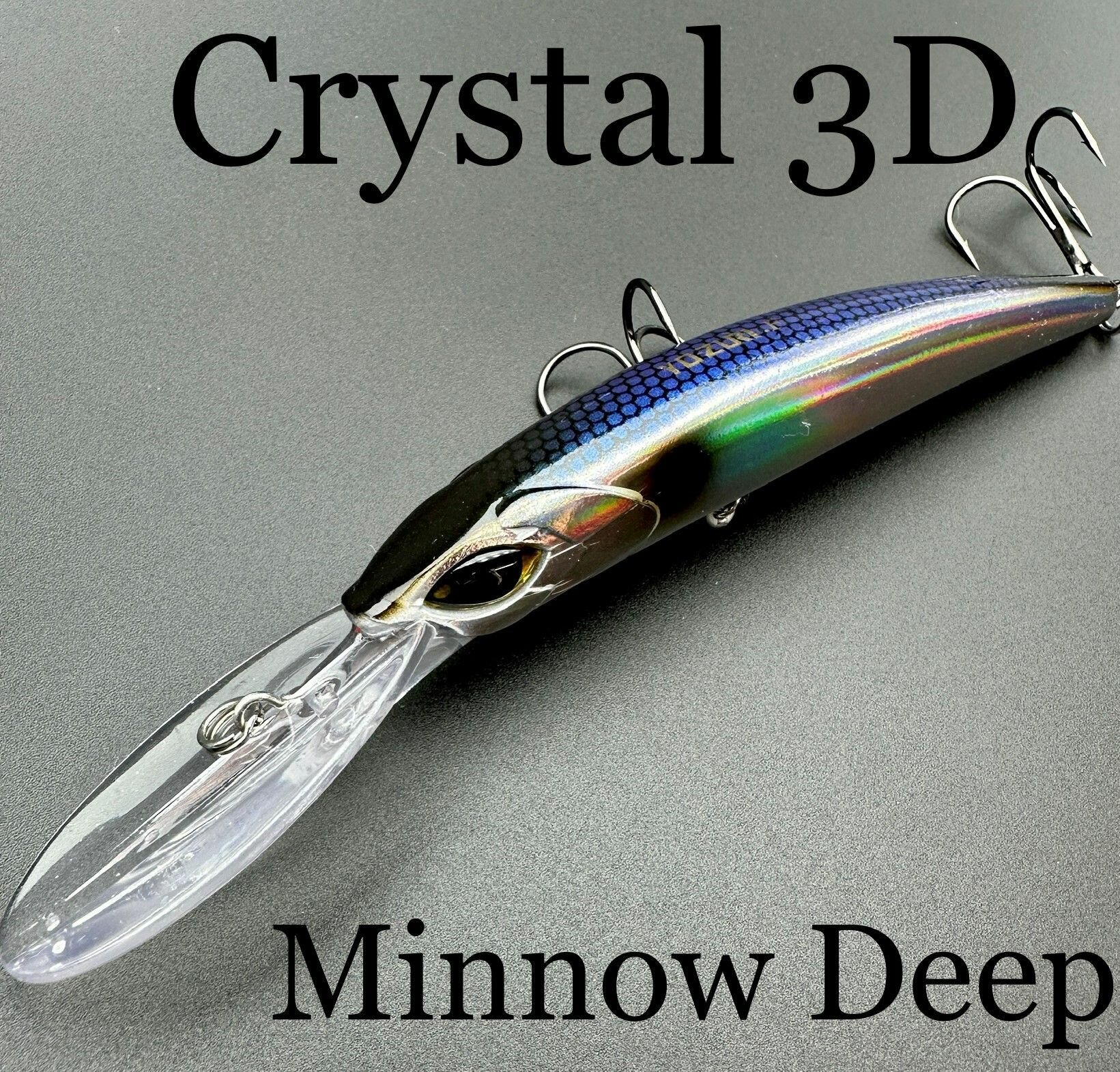 Воблер для троллинга YO-ZURI 110 Crystal minnow Deep diver(F) Япония на щуку, сома, судака