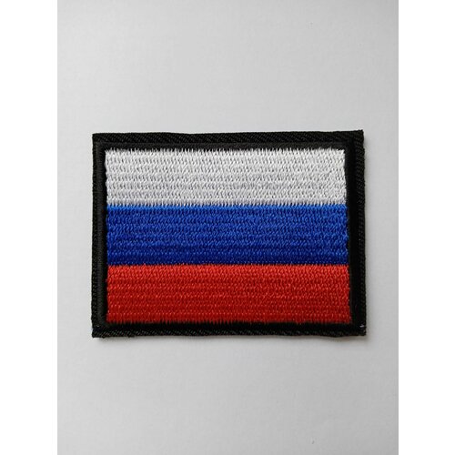 Термоаппликация, патч *Флаг России* 6х4.5см