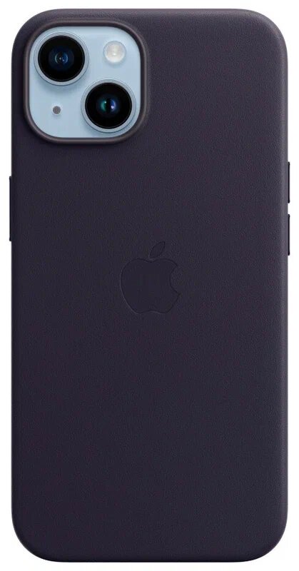 Чехол Apple iPhone 14 Leather MagSafe Ink (MPP63)