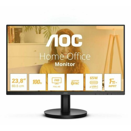 Монитор AOC 24 24B3CA2 черный IPS LED 4ms 169 HDMI матовая 13001 250cd 178гр178гр 1920x1080 100Hz FHD USB 34кг 1397500₽