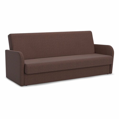 Мягкая мебель Диван кровать прямой Аква Коричневый Savana/chocolate, обивка рогожка в гостиную, детскую, спальню книжка (202х95х92см)