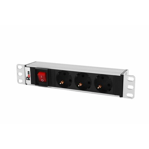 цмо блок розеток rem 10 без шнура с инд 6 schuko 5 iec 60320 c13 вход iec 60320 c14 10a алюм 19 r 10 6s 5c13 i 440 z ЦМО Блок розеток Rem-10 без шнура с выкл, 3 Schuko, вход IEC 60320 C14, 10A, алюм, 10 (R-10-3S-V-220-Z)