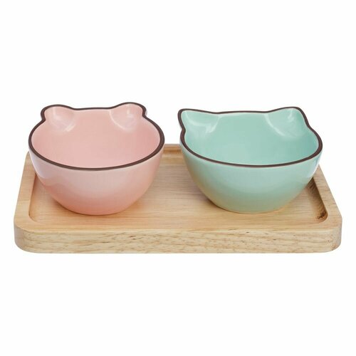 Менажница фарфоровая соусники на подставке