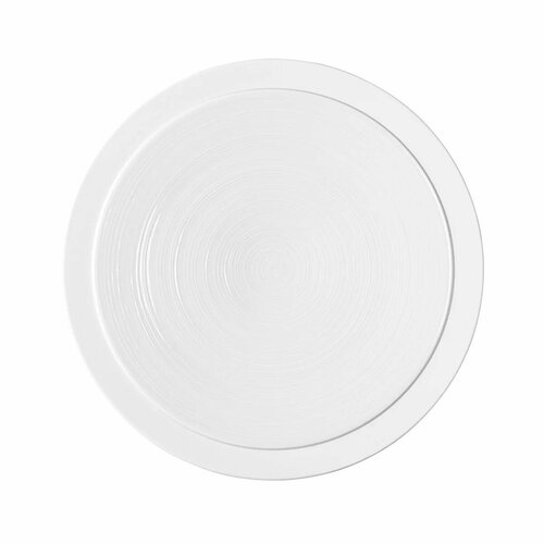 Тарелка для подачи блюд и сервировки стола обеденная фарфоровая DEGRENNE Bahia Pierre De Lune, 26 см, белая