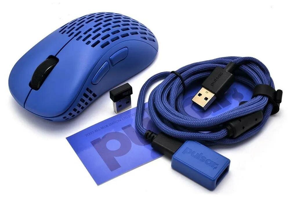 Мышь беспроводная Pulsar Xlite Wireless V2 Competition Mini Blue, Wireless/USB, 20000dpi, PXW26S Синий - фото №17