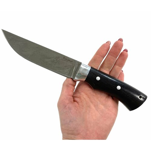 Нож Тигр, цельнометаллический, кованая Х12МФ, черный граб