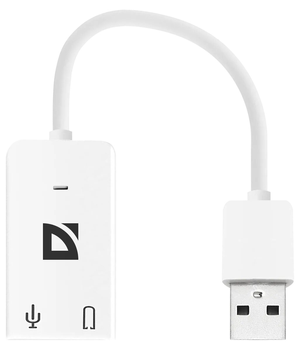 Внешняя USB звуковая карта Defender Audio USB USB - 2х3,5 мм jack, 0.1 м