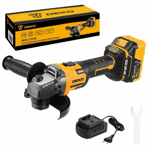 Углошлифовальная машина бесщеточная DEKO DKAG 20В 140Ач 7778₽