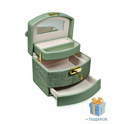 Шкатулка - органайзер для украшений раздвижная 3 яруса 1986₽