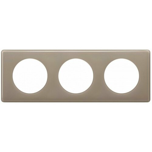 Legrand Celiane Кофейный глянец рамка 3-я (2+2+2 мод) 066613 (10 шт.)