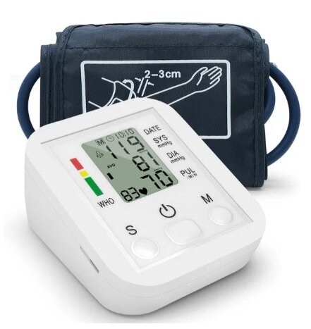 Электронный тонометр на руку Electronic / для измерения кровяного артериального давления и пульса.