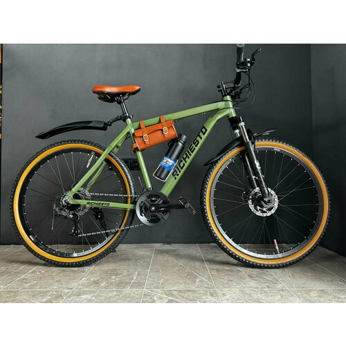 Велосипед 275 Richiesto алюминиевая рама 20 Горный ВзрослыйПодростковый зеленый-коричневый 2590000₽