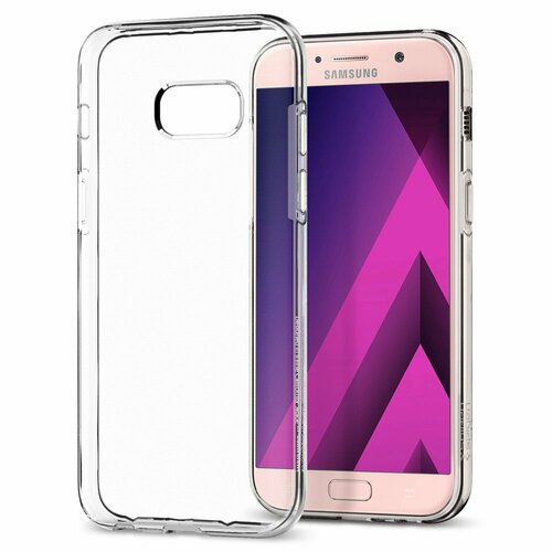 чехол капсула spigen для galaxy a41 liquid crystal кристально прозрачный acs00876 Чехол SPIGEN для Galaxy A3 (2017) - Liquid Crystal - Кристально-прозрачный - SGP-572CS21141