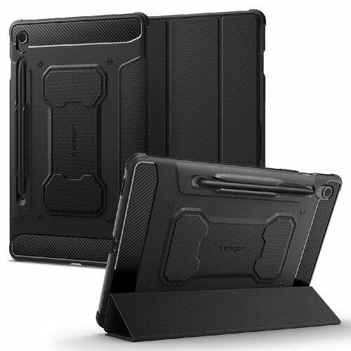 Чехол SPIGEN для Galaxy Tab S9 FE (2023) - Rugged Armor Pro - Черный - ACS06857 чехол spigen rugged armor 064cs24871 для apple iphone xr black