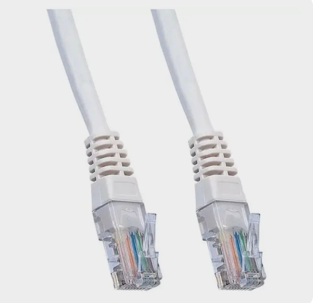 Кабель патч-корд U/UTP 5e кат. 0,3м. TWT TWT-45-45-0.3-GY RJ45 - RJ45, 4 пары, серый