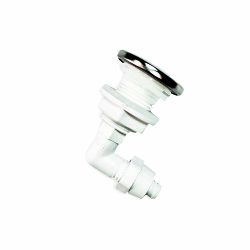 Форсунка аэромассажная угловая (джет) DC-AJ07 с гайкой для шланга