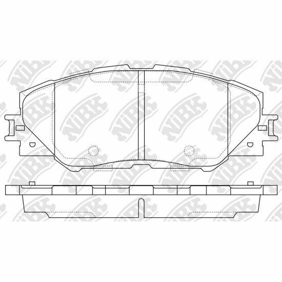 Колодки тормозные дисковые Nibk PN1530, 4 шт