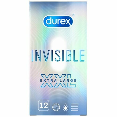 Презервативы Invisible XXL увеличенного размера 12 шт