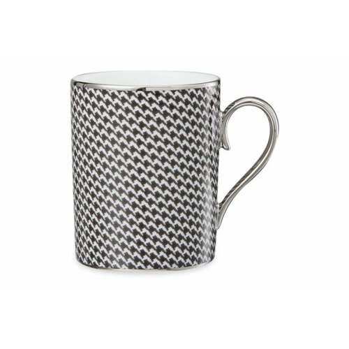 Кружка Legle Гусиная лапка 250 мл, фарфор, черная, п/к