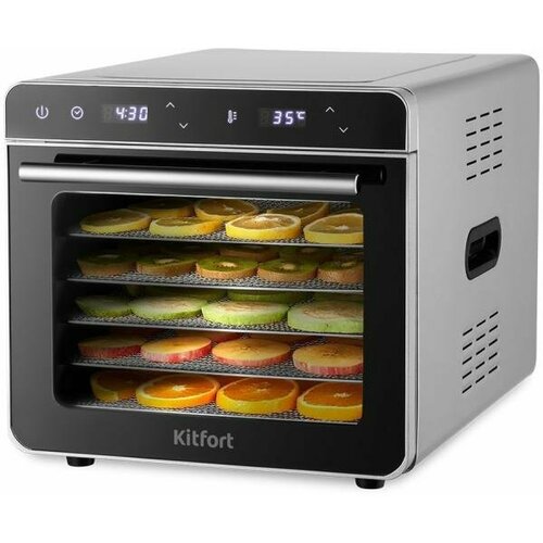 Сушка для фруктов и овощей Kitfort КТ-1948 6под 700Вт нержавеющая сталь 2157000₽