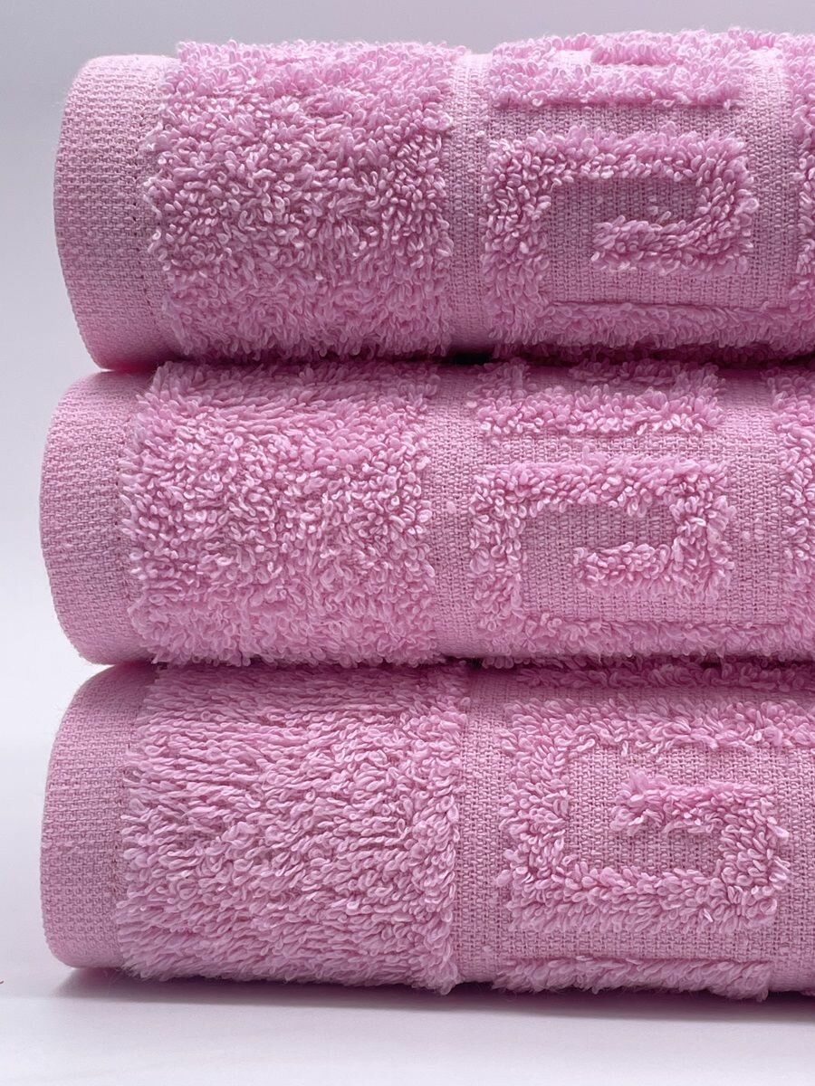 фото Полотенце махровое набор/TM TEXTILE/50х90см-3 шт./для лица, для волос, гостевое/хлопок 100%/8 марта,23 февраля, новый год/Туркменистан 430гр.