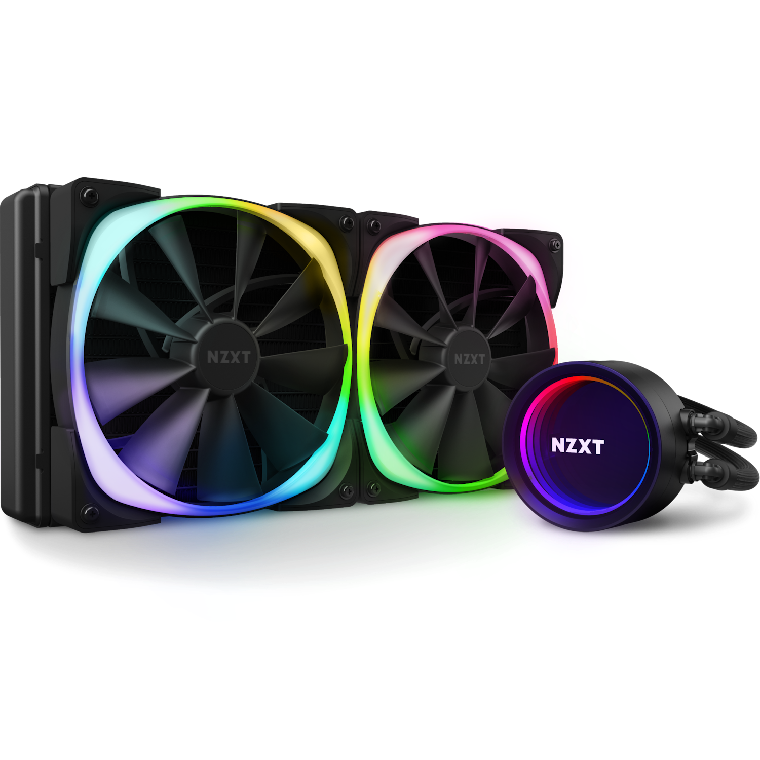 Система водяного охлаждения для процессора NZXT Kraken X63 RGB, черный/RGB