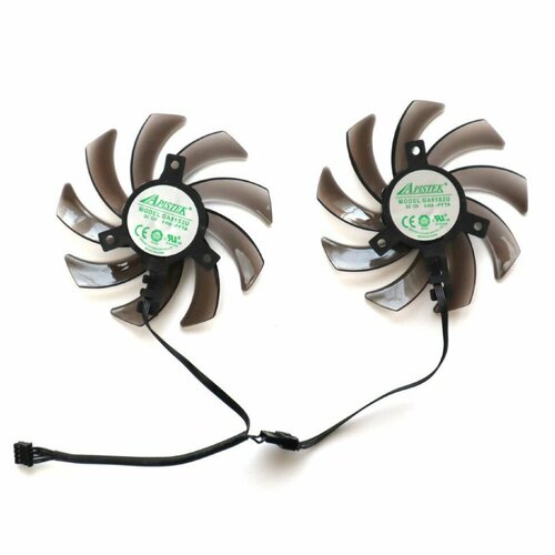 Вентилятор для видеокарт Palit 85 мм пара, 2 штуки new 85mm fdc10h12s9 c ga91s2u 4pin cooler fan replace for palit geforce gtx 1070 ti 1070 1060 1080 gtx1060 dual graphics card