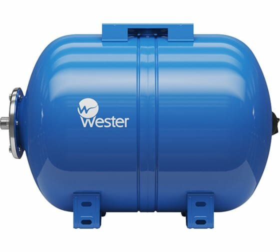 0140970 Мембранный бак для водоснабжения горизонтальный Wester WAO 50 (WAO 50) Wester