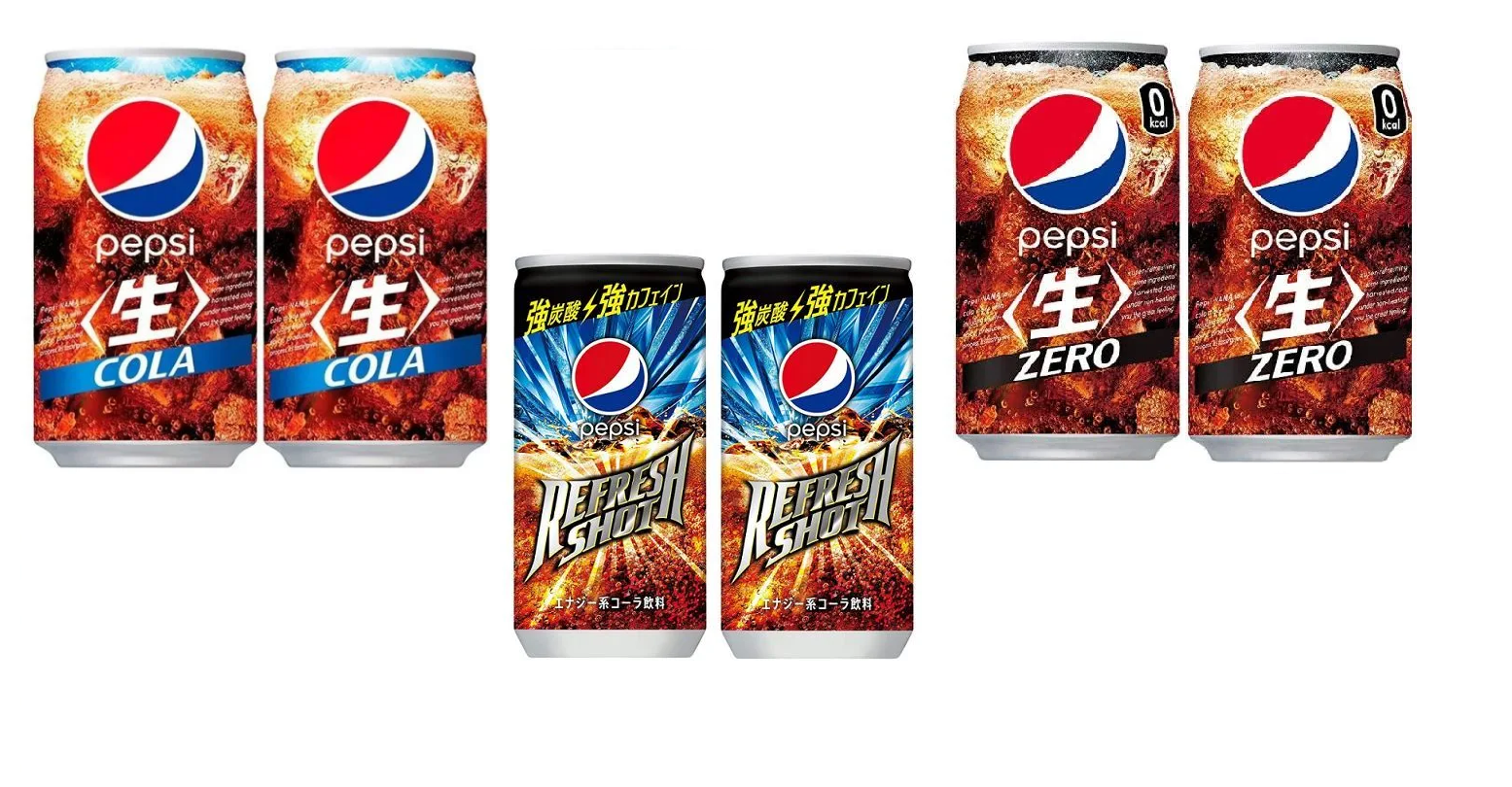 Набор газированных напитков Пепси-Кола (Pepsi-Cola), (6 шт.), Япония