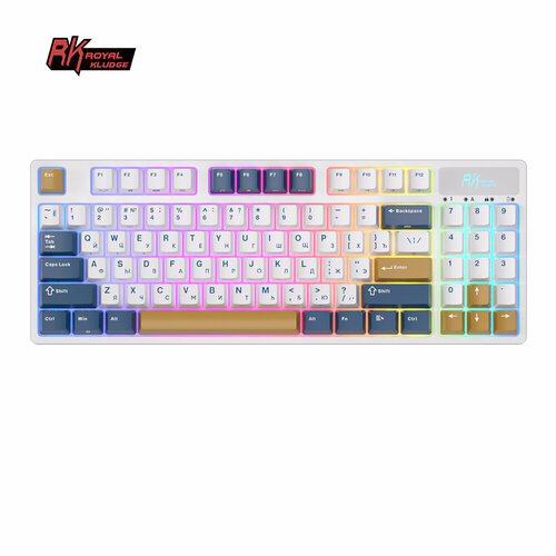 Беспроводная клавиатура Royal Kludge RK89 RGB Klein Blue Желто-фиолетовые свитчи 679900₽