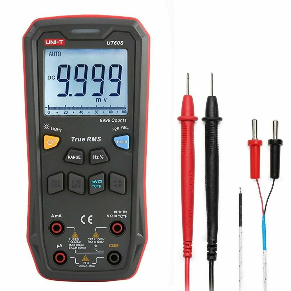 Мультиметр UNI-T UT60S автомат ёмкость частота температура NCV 9999 отсчетов