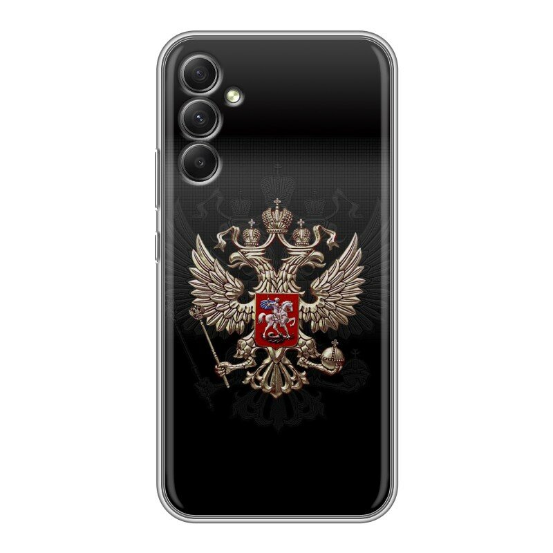 Дизайнерский силиконовый чехол для Гэлакси А34 5Ж / Samsung Galaxy A34 5G Герб России
