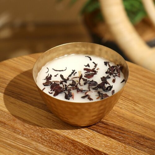 Ароматическая свеча в чаше 200 гр парафин hibiscus 919₽