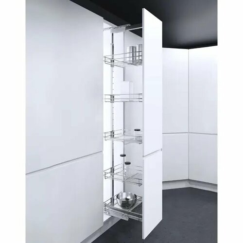 Vauth-Sagel Система TAL LARDER-CLASSIC, выдвижной фасад 300 мм, высота 1900-2140 мм, хром