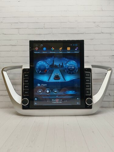 Изображение товара Магнитола андроид Tesla для Hyundai Solaris от 2020г +/ 8-ядер по 2,2МГц/4+64гб/Android-Auto/CarPlay