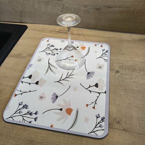 Коврик для сушки посуды впитывающий, нано-коврик Wonderful&House, 30х40 см