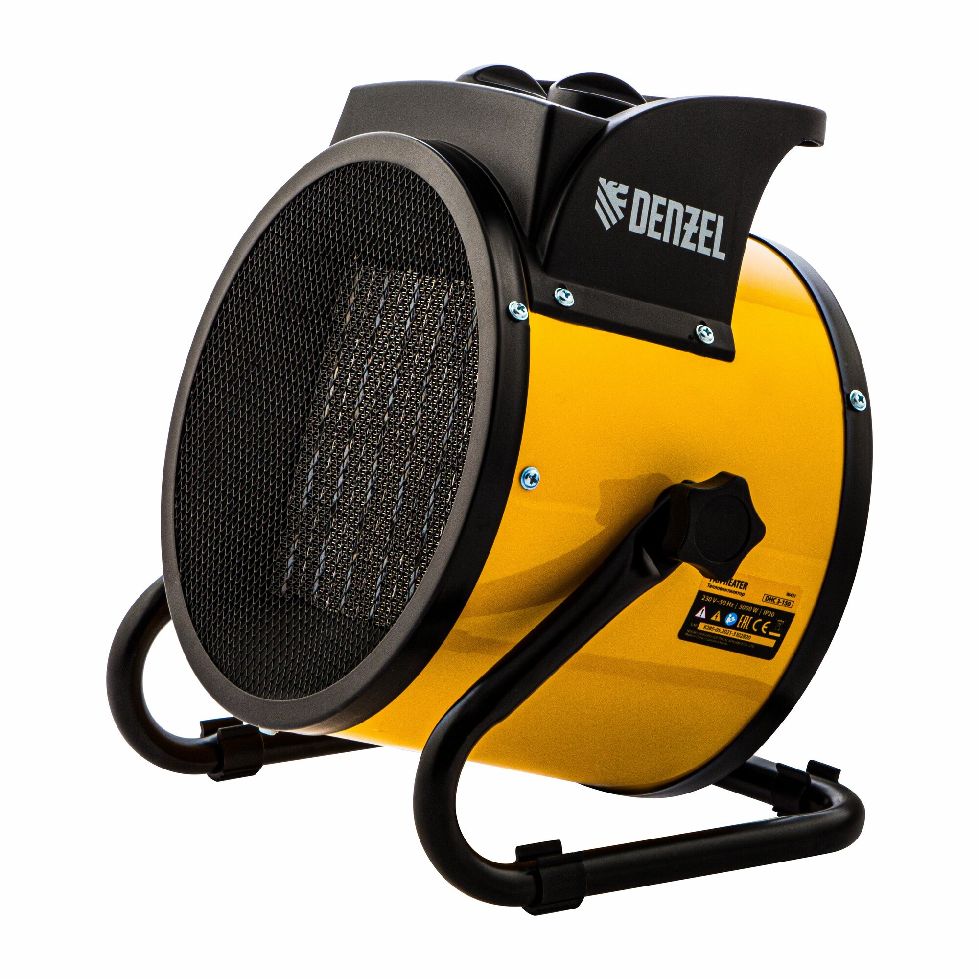 Тепловая пушка керамический нагреватель (тепловентилятор) DHC 3-150 230 В 0.025/1.5/3 кВт Denzel 96431