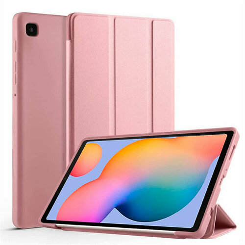 Чехол для планшета Samsung Galaxy Tab S6 Lite 2024 2022 2020 10.4 дюйма (P610 P613 P615 P619 P620 P625), из мягкого силикона, пудровый розовый