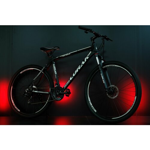 Велосипед горный Lorak Sel 8800 черный-белый, 19 размер рамы, рост 170 - 185см