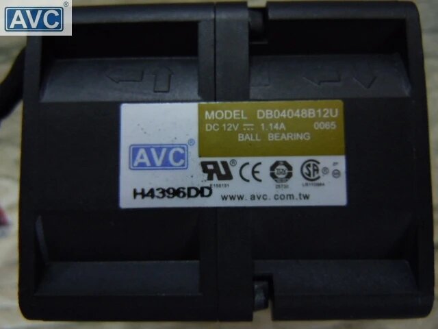 Кулер AVC DB04048B12U 4048 40х40х28 см 12 В 114 А двухмоторный высокоскоростной мощный
