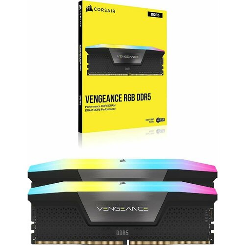 Оперативная память CORSAIR Vengeance RGB 32GB 2 x 16GB DDR5 6400 CMH32GX5M2N6400C36 23990₽