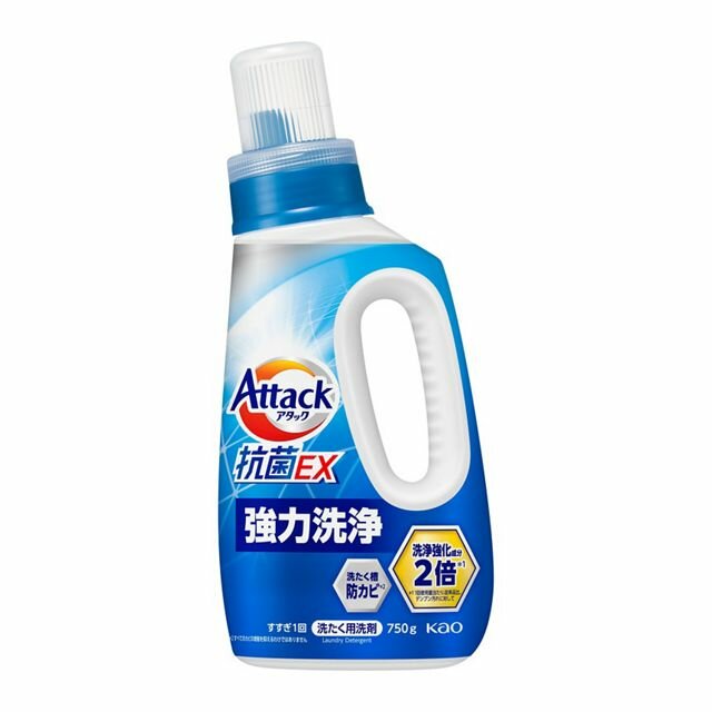 КАО Attack Antibacterial EX Высокоэффективный гель для стирки белья с антибактериальным эффектом, 750г — фото 1