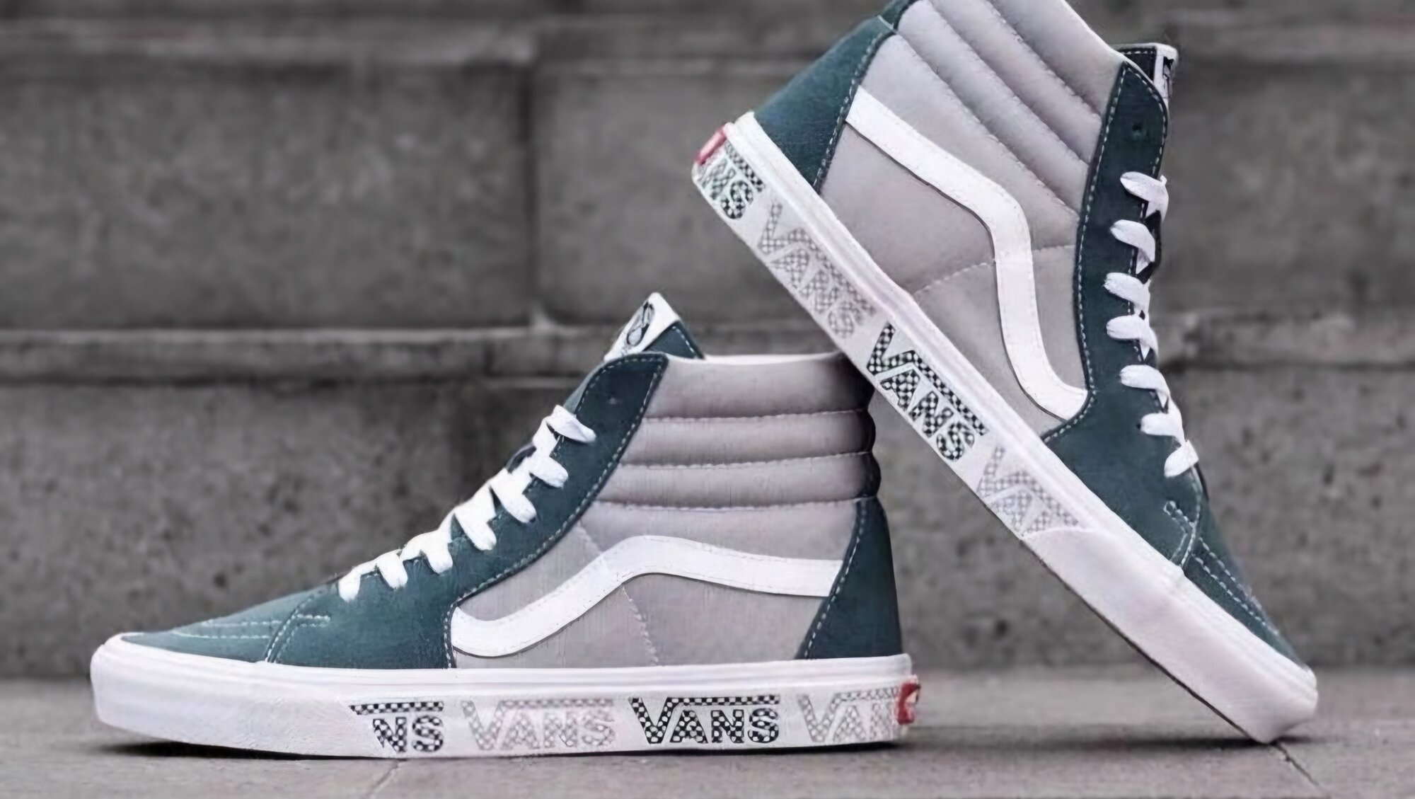 Кеды VANS SK8-Hi, размер 42.5 EU, 42 RU, длина 27.5 см, зеленый — фото 1