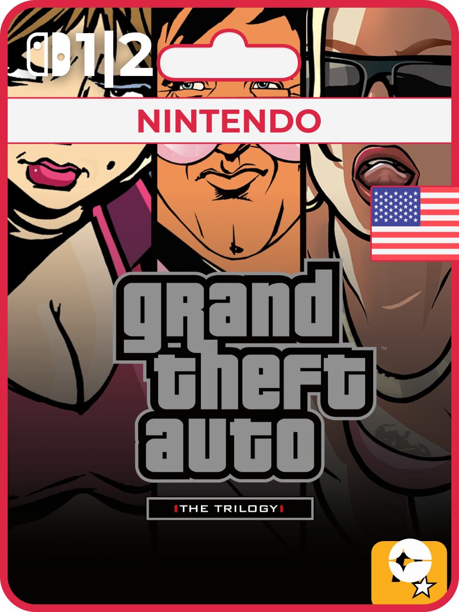 Grand Theft Auto: The Trilogy – The Definitive Edition для Nintendo Switch 1/2 [Цифровая версия, США]
