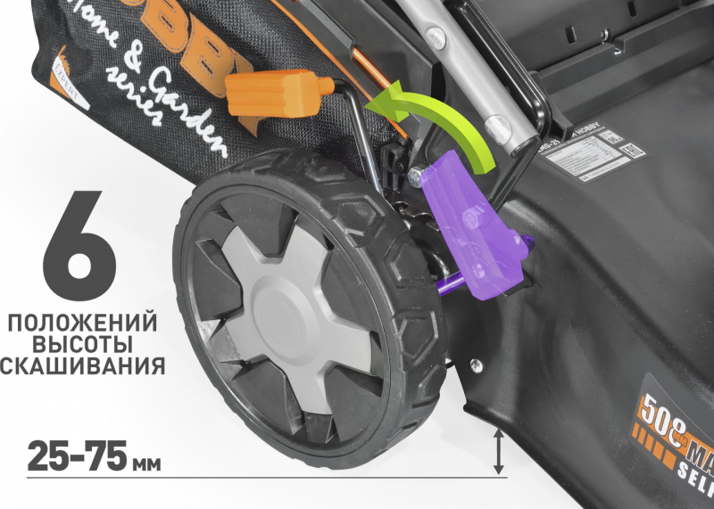Газонокосилка роторная Carver LMG-2951DM HOBBY  01 024 00022  2900Вт