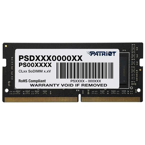 Модуль памяти SO- DIMM DDR4 16Gb Patriot Signature psd416g266681s 440000₽