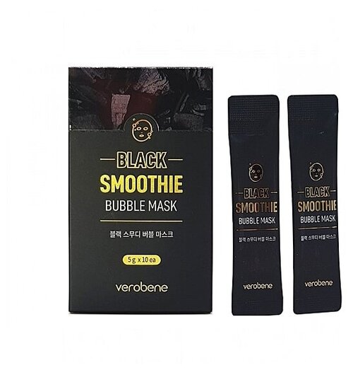 Кислородная маска смузи Verobene Black Smoothie Bubble Mask