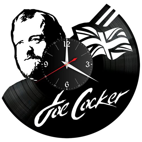 фото Redlaser часы настенные "джо кокер (joe cocker)" из винила, №1